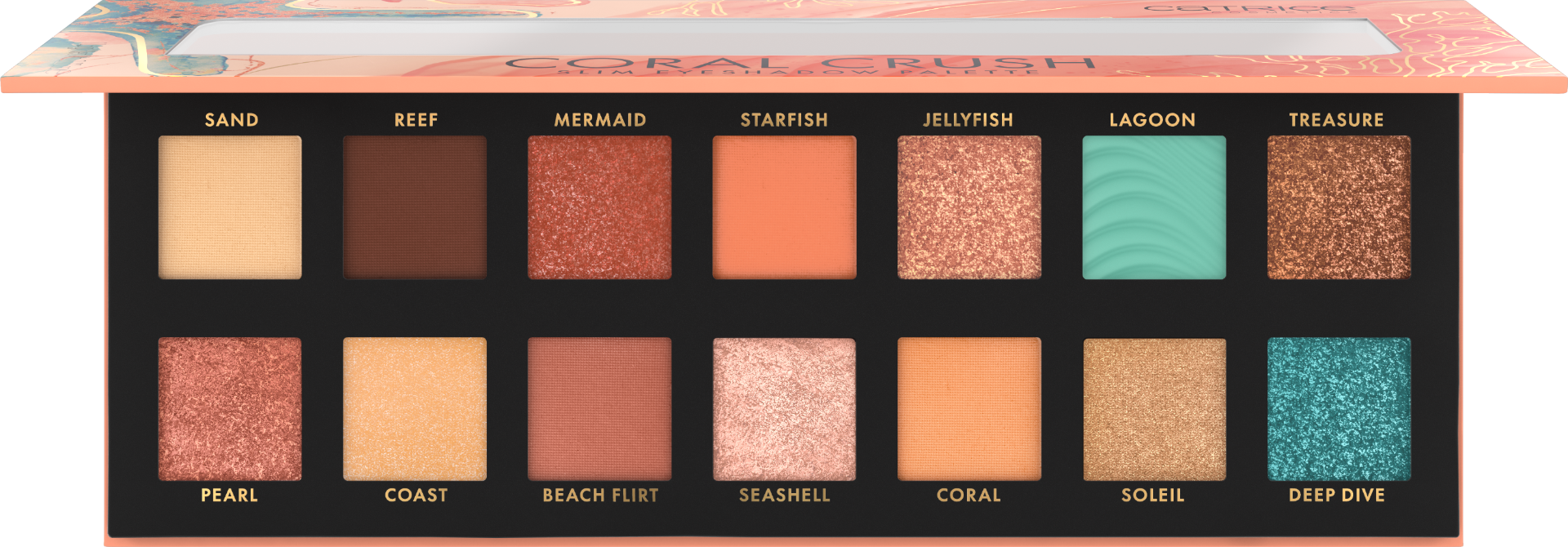 Coral Slim Eyeshadow palette 030