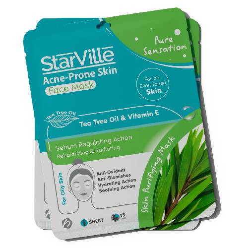 STARVILLE ACNE PRONE SKIN FACE MASK 10SHEETS