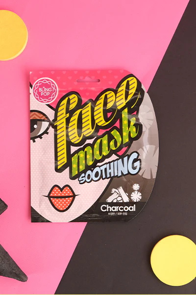 BLINGPOP Charcoal Black Bamboo Mask